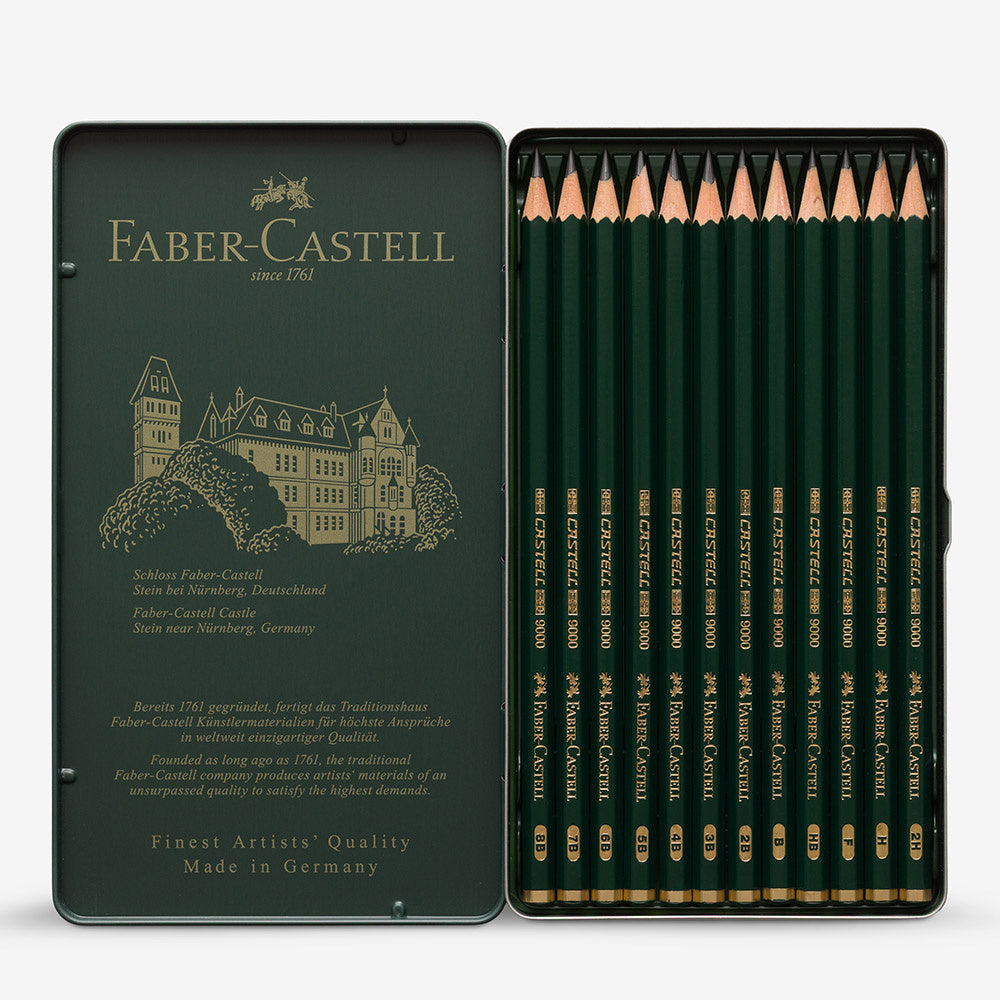 Faber Castell 9000 Graphite Pencil Art Set 12