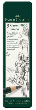 Faber Castell 9000 Jumbo Graphite Pencil Set 5 SET