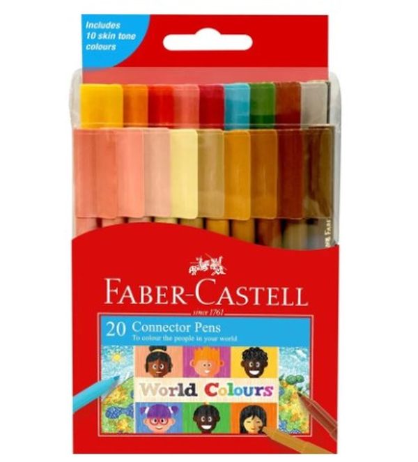 Faber Castell Connector Pen Set World Colours Set 20 SET