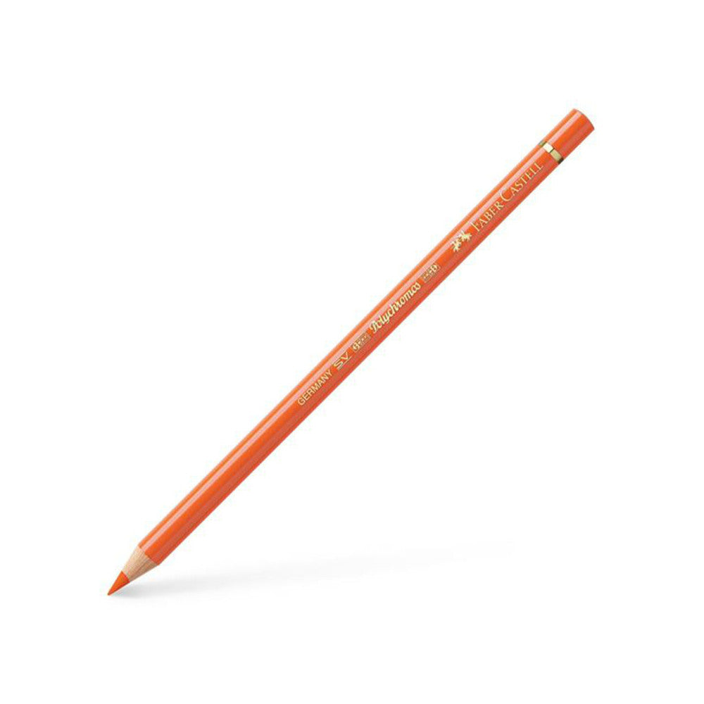 FABER CASTELL POLYCHROMOS COLOURED PENCIL ORANGE GLAZE 113