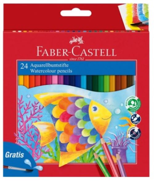 Faber Castell Red Range Watercolour Pencil Set Set 24