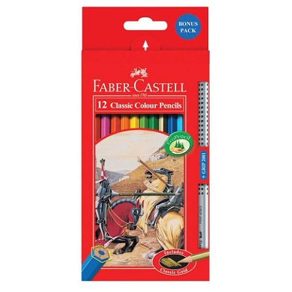 Faber Castell Red Range Classic Colour Pencil Set Set 12 SET