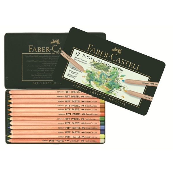 Faber Castell Pitt Pastel Pencil Tin Set 12 SET