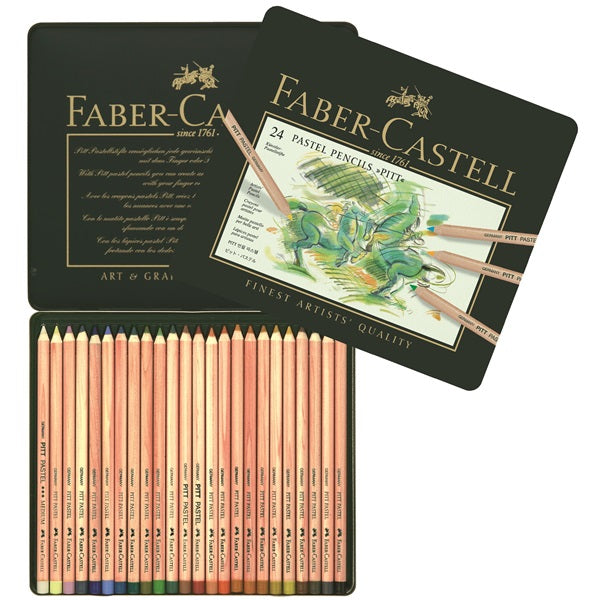Faber Castell Pitt Pastel Pencil Tin Set 24 SET