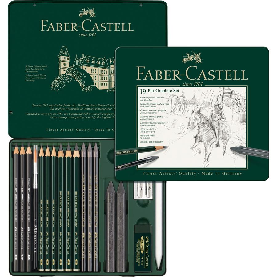Faber Castell Pitt Graphite Tin Set 9 SET