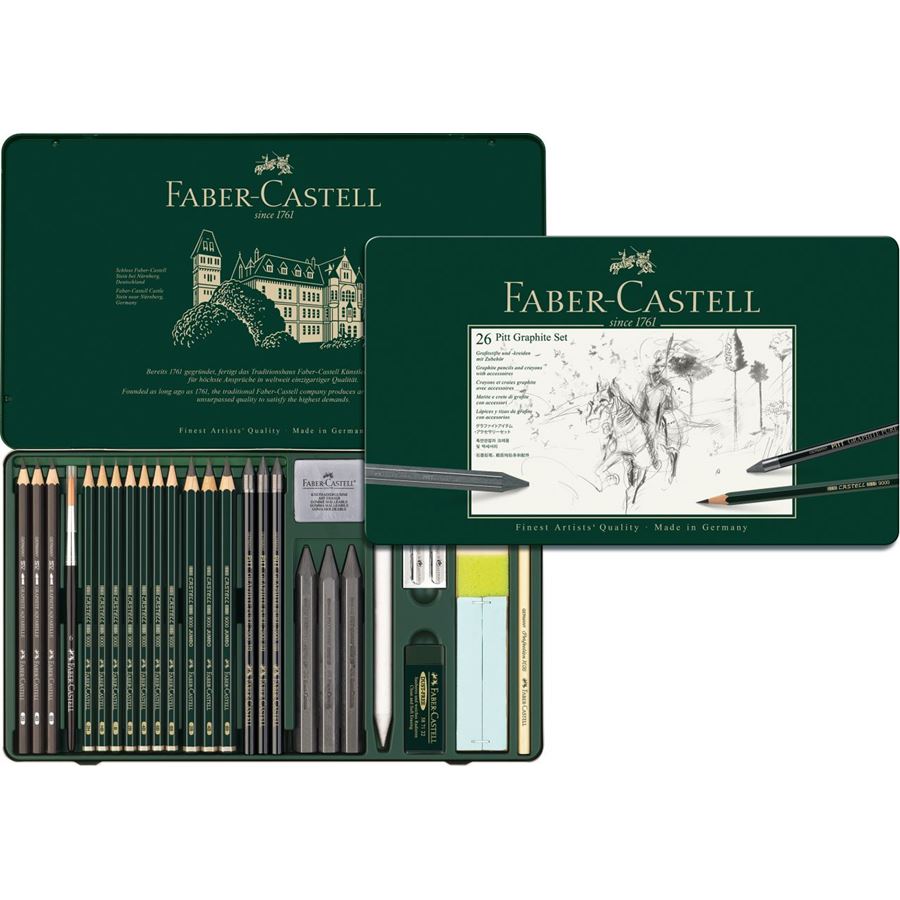 Faber Castell Pitt Graphite Tin Set 26 SET