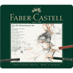 Faber Castell Pitt Monochrome Tin Set 21