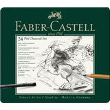 Faber Castell Pitt Charcoal Tin Set 24 SET