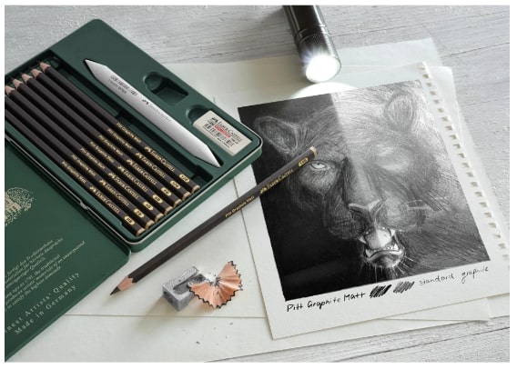 Faber Castell Pitt Matt Graphite Pencil Set 11 SET