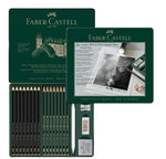 Faber Castell Pitt Matt & 9000 Graphite Pencil Tin Set 20 SET