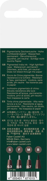 FABER CASTELL PITT ARTIST PEN DARK SEPIA (0.3,0.5,07,B)