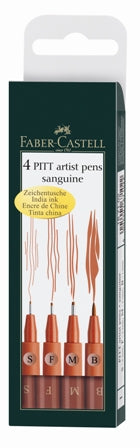 Faber Castell Pitt Artist Pen Sanguine (S,F,M,B) SET