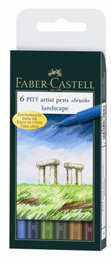 Faber Castell Pitt Artist Brush Tip Pen landscape SET