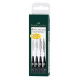 Faber Castell Pitt Artist Pen Black (XS,S,F,M) SET