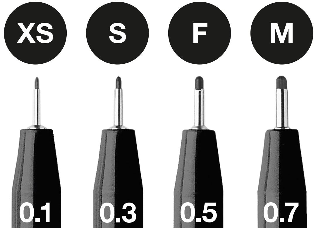 FABER CASTELL PITT ARTIST PEN BLACK (0.1,0.3,0.5,0.7)