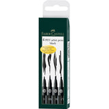 Faber Castell Pitt Artist Pen Black (SB,SC,1.5,B) SET