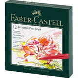 Faber Castell PITT ARTIST BRUSH TIP PEN STUDIO BOX SET 12