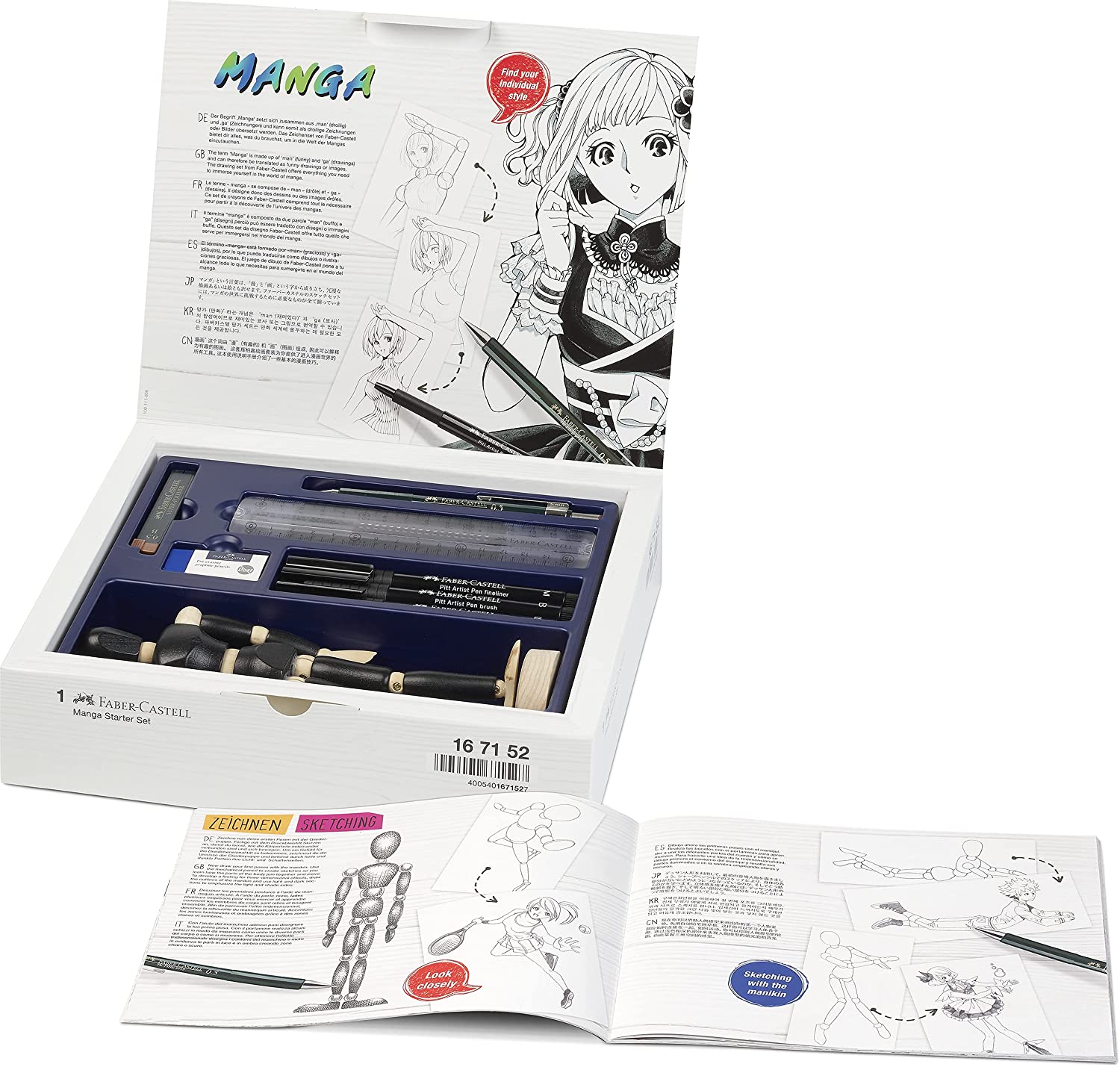 Faber Castell Pitt Artist Pen Manga Starter SET