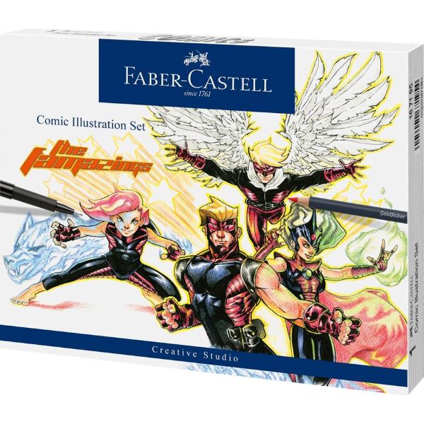 Faber Castell Pitt Artist Pen Comic Illustration Set 15