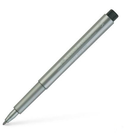 Faber Castell Pitt Artist Bullet Tip Pen Metallic Silver 1.5mm