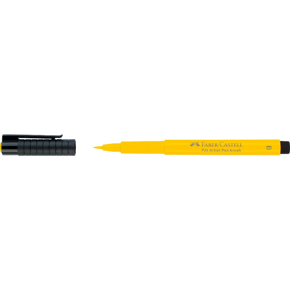 FABER CASTELL PITT ARTIST BRUSH TIP PEN CADMIUM YELLOW