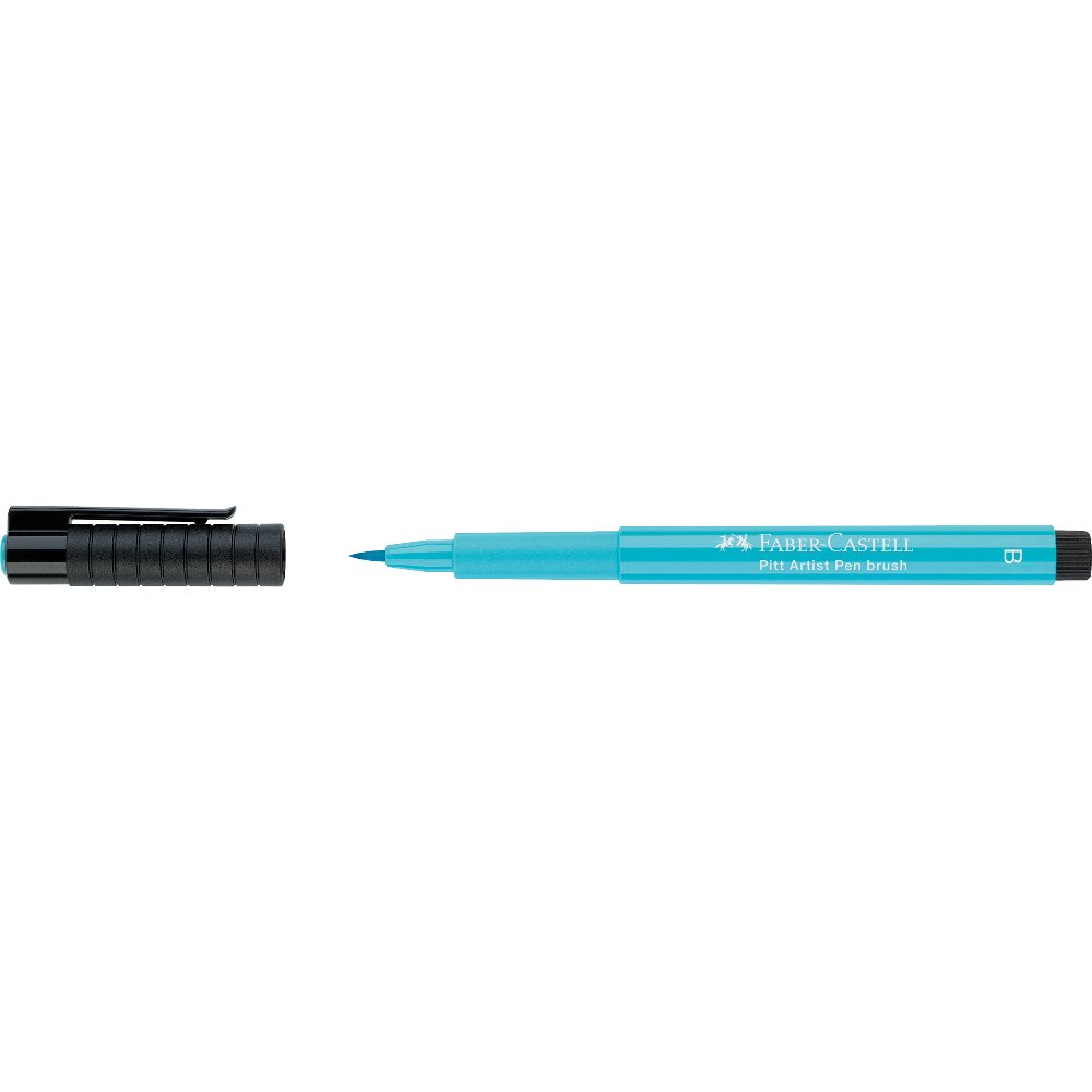 FABER CASTELL PITT ARTIST BRUSH TIP PEN LIGHT COBALT TURQUOISE