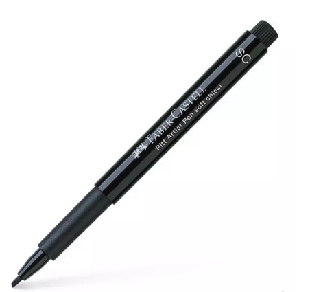 Faber Castell Pitt Artist Soft Chisel Tip Pen Black