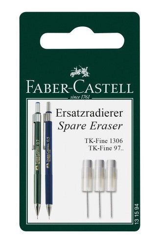 Faber Castell TK-Fine/Vario Mechanical Pencil Erasers Packet 3