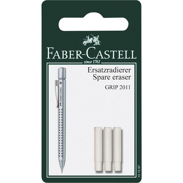 Faber Castell Grip 2011 Mechanical Pencil Erasers Packet 3
