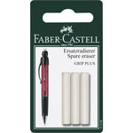 Faber Castell Grip Plus Mechanical Erasers Packet 3