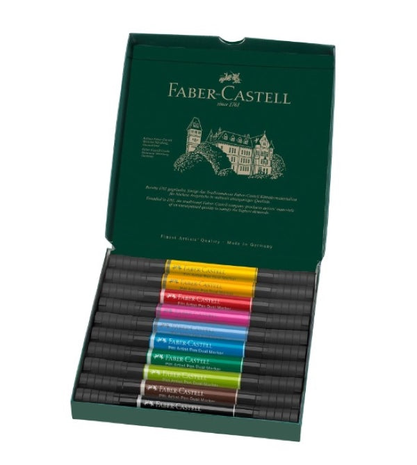 Faber Castell Pitt Artist Dual Ended Pen Set 10 SET