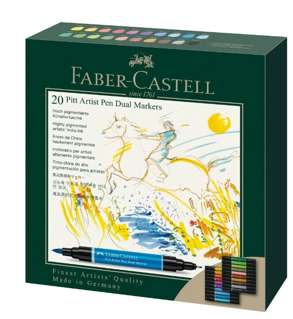 Faber Castell Pitt Artist Dual Ended Pen Set 20 SET
