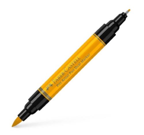 Faber Castell Pitt Artist Dual Ended Pen Dark Chrome Yellow