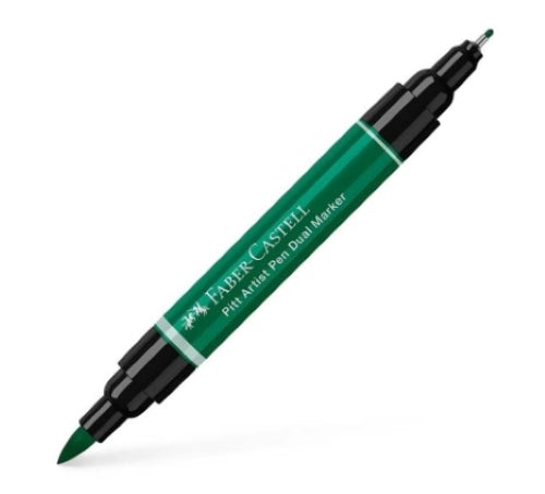 Faber Castell Pitt Artist Dual Ended Pen Drk Phthalo Green