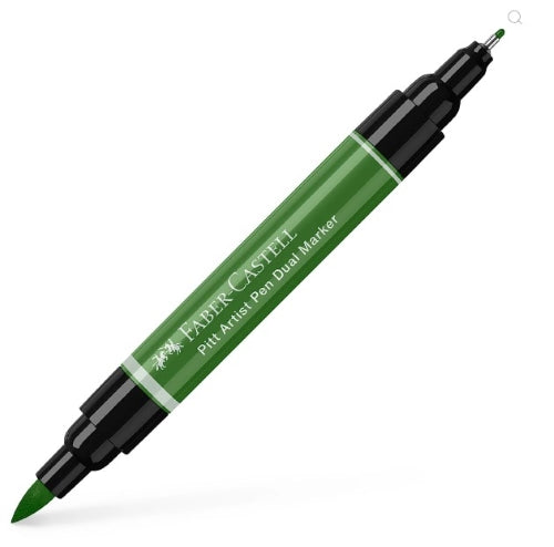 Faber Castell Pitt Artist Dual Ended Pen Perm Green Olive