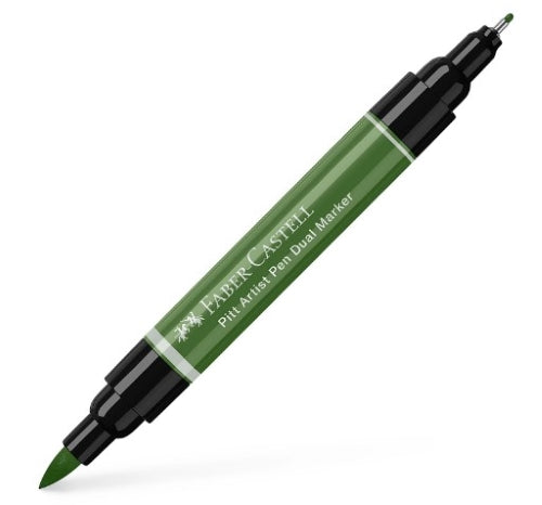 Faber Castell Pitt Artist Dual Ended Pen Chrome Green Opaqe