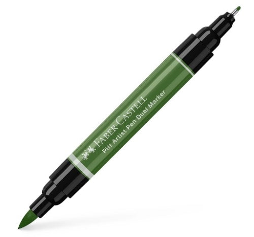 Faber Castell Pitt Artist Dual Ended Pen Chrome Green Opaqe