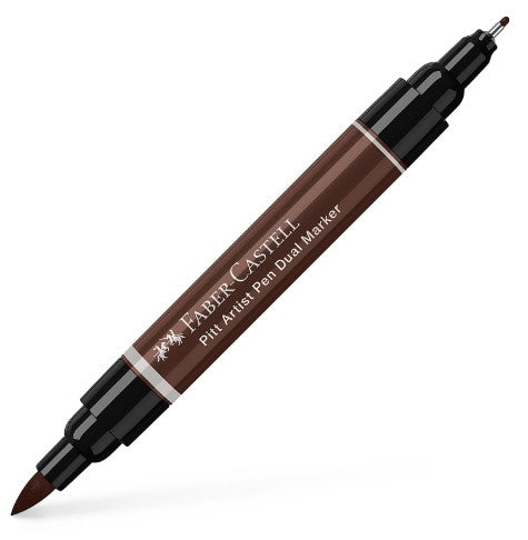 Faber Castell Pitt Artist Dual Ended Pen Dark Sepia
