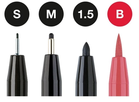 Faber Castell Pitt Artist Hand Lettering Pen Set 4