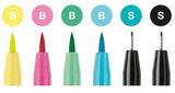 Faber Castell Pitt Artist Hand Lettering Pen Pastel Set 6 SET