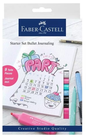 FABER CASTELL PITT ARTIST PEN BULLET TIP PEN JOURNAL STARTER