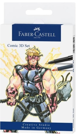 FABER CASTELL PITT ARTIST PEN COMIC 3D ILLUSTRATION