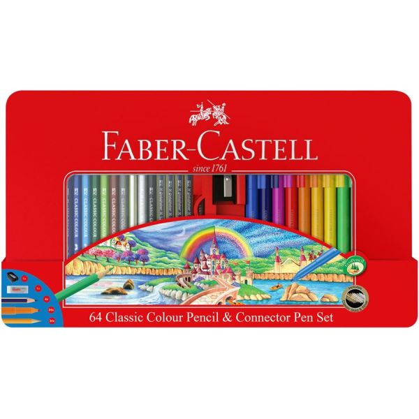 Faber Castell Red Range Colour Pencil & Connector Set SET