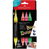 Faber Castell Black Edition Shake & Paint Marker Neon Set 4