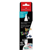 FABER CASTELL BLACK EDITION SHAKE & PAINT MARKER WHITE