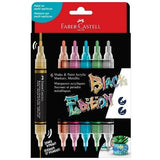 Faber Castell Black Edition Shake & Paint Marker Metallic Set 6