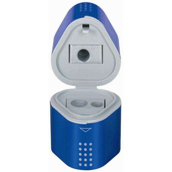 FABER CASTELL 3 HOLE GRIP SHARPENER RED OR BLUE