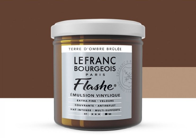 Lefranc & Bourgeois Flashe Vinyl-Based Paint Burnt Umber 477 S1