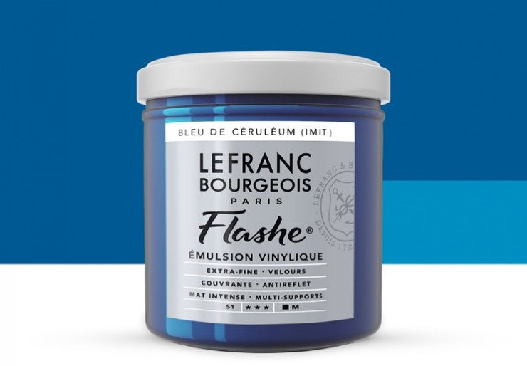 Lefranc & Bourgeois Flashe Vinyl-Based Paint Cerulean Blue Hue 065 S1