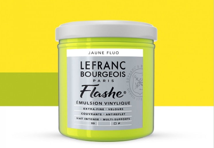 Lefranc & Bourgeois Flashe Vinyl-Based Paint Fluorescent Yellow 563 S3